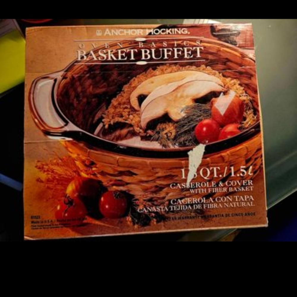 Vintage Anchor Hocking Casserole Dish NIB